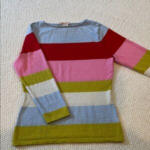 Frances Valentine Multicolor Striped sweater